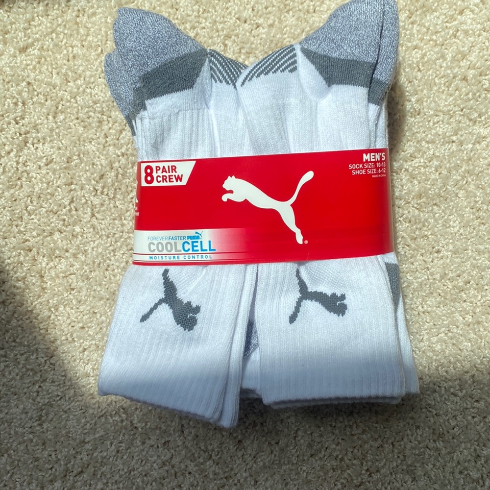 Mens 6-12 cool cell puma socks